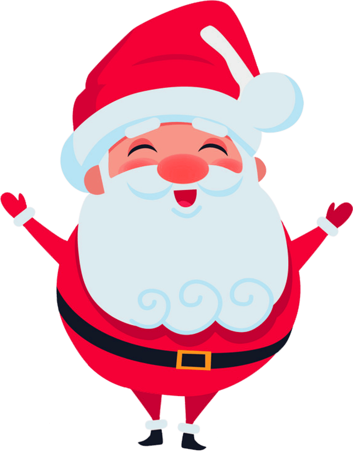 Santa claus hat stands leg vector image clipart