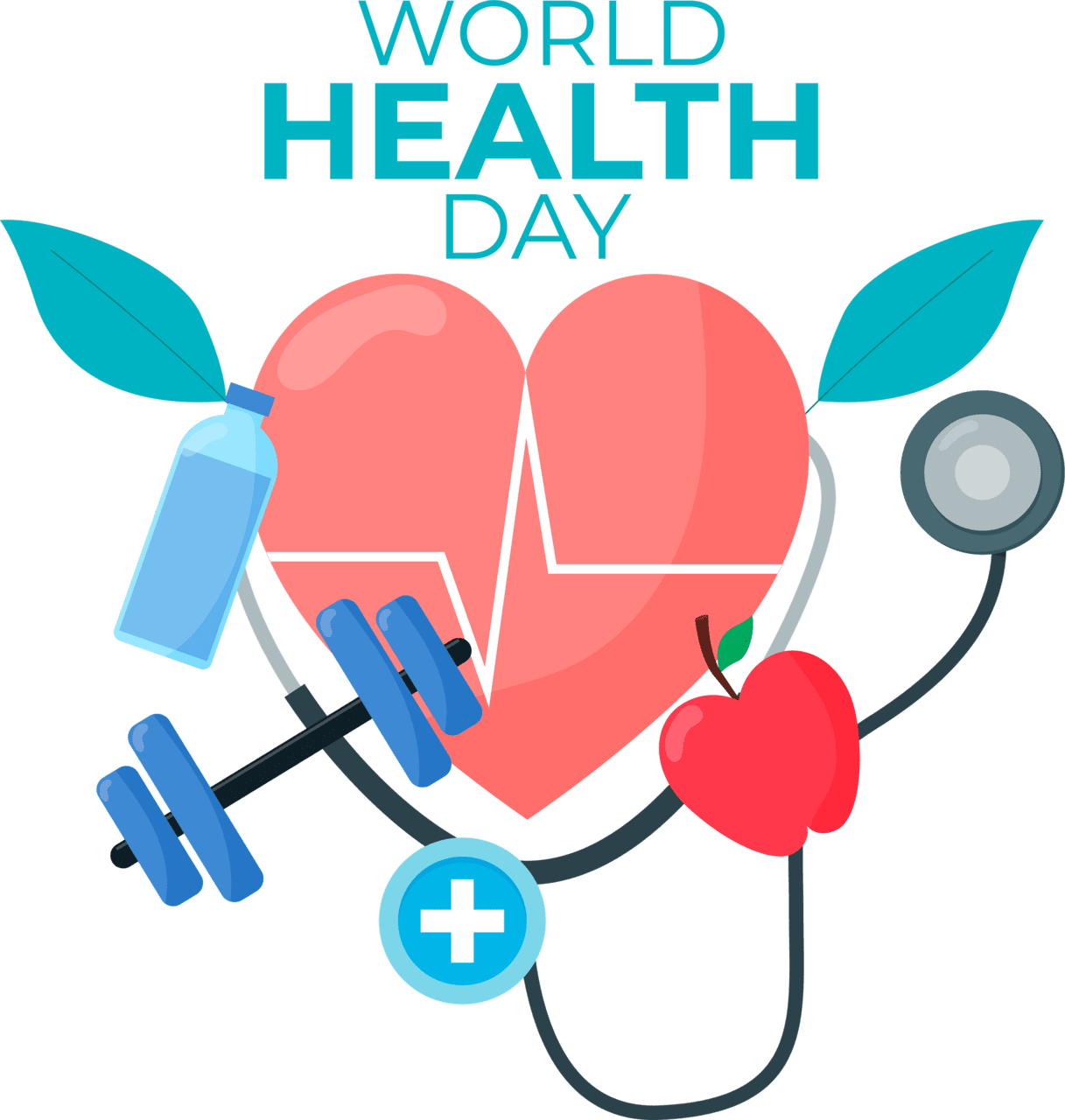 Health world heart day clipart image