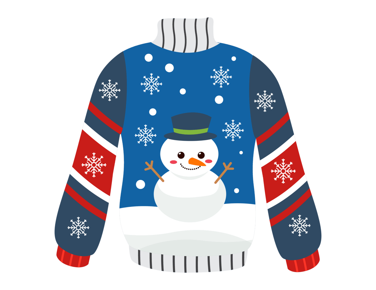 Ugly sweater pin page clipart logo