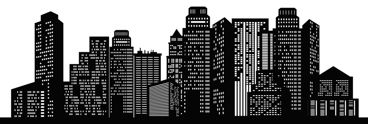 New york cityscape silhouette clipart image 2