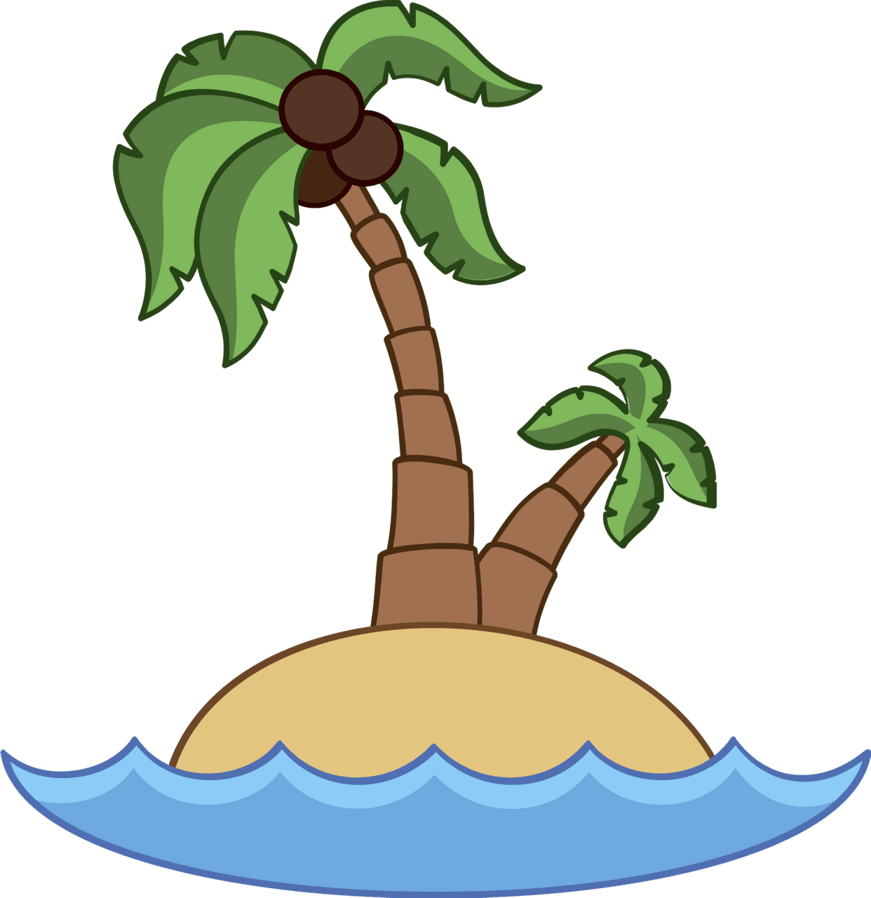 Island vector clipart images