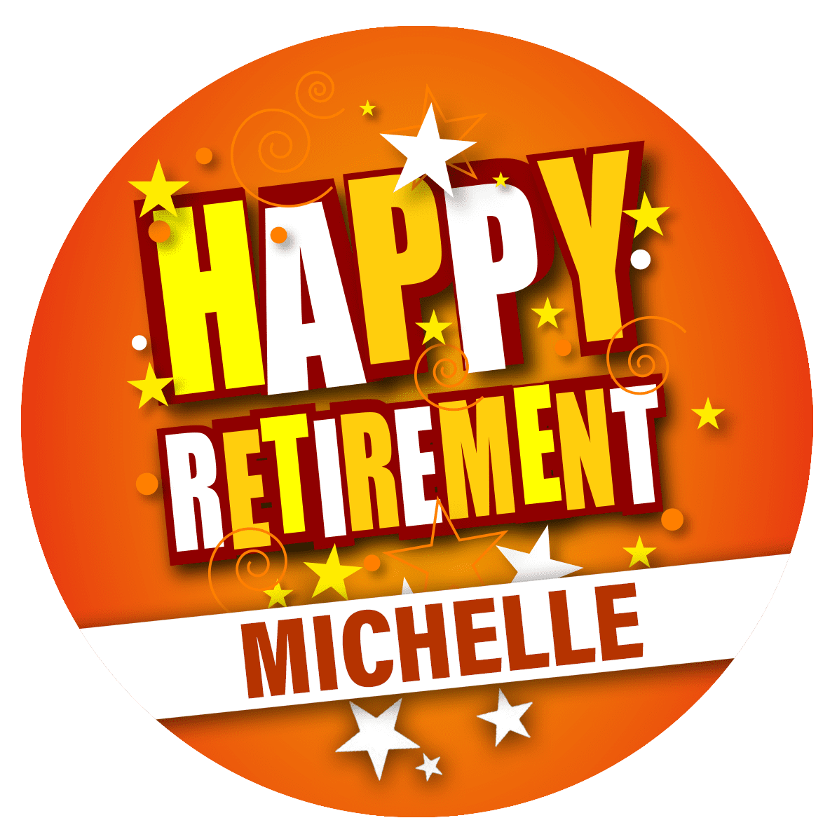 Printed cookies retirement orange clipart picture