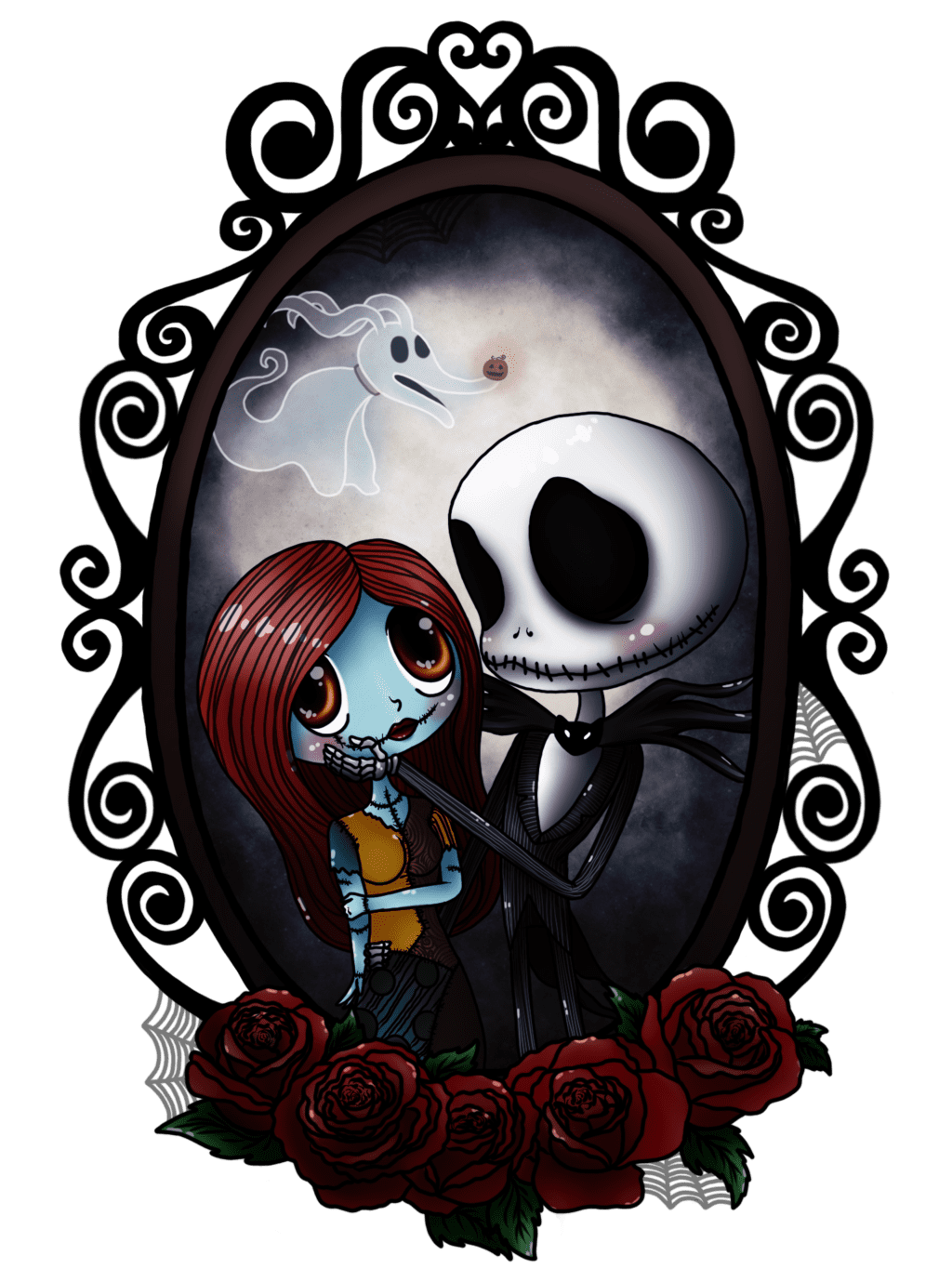 Nightmare before christmas jack and sally by supernaturalteaparty deviantart clipart transparent