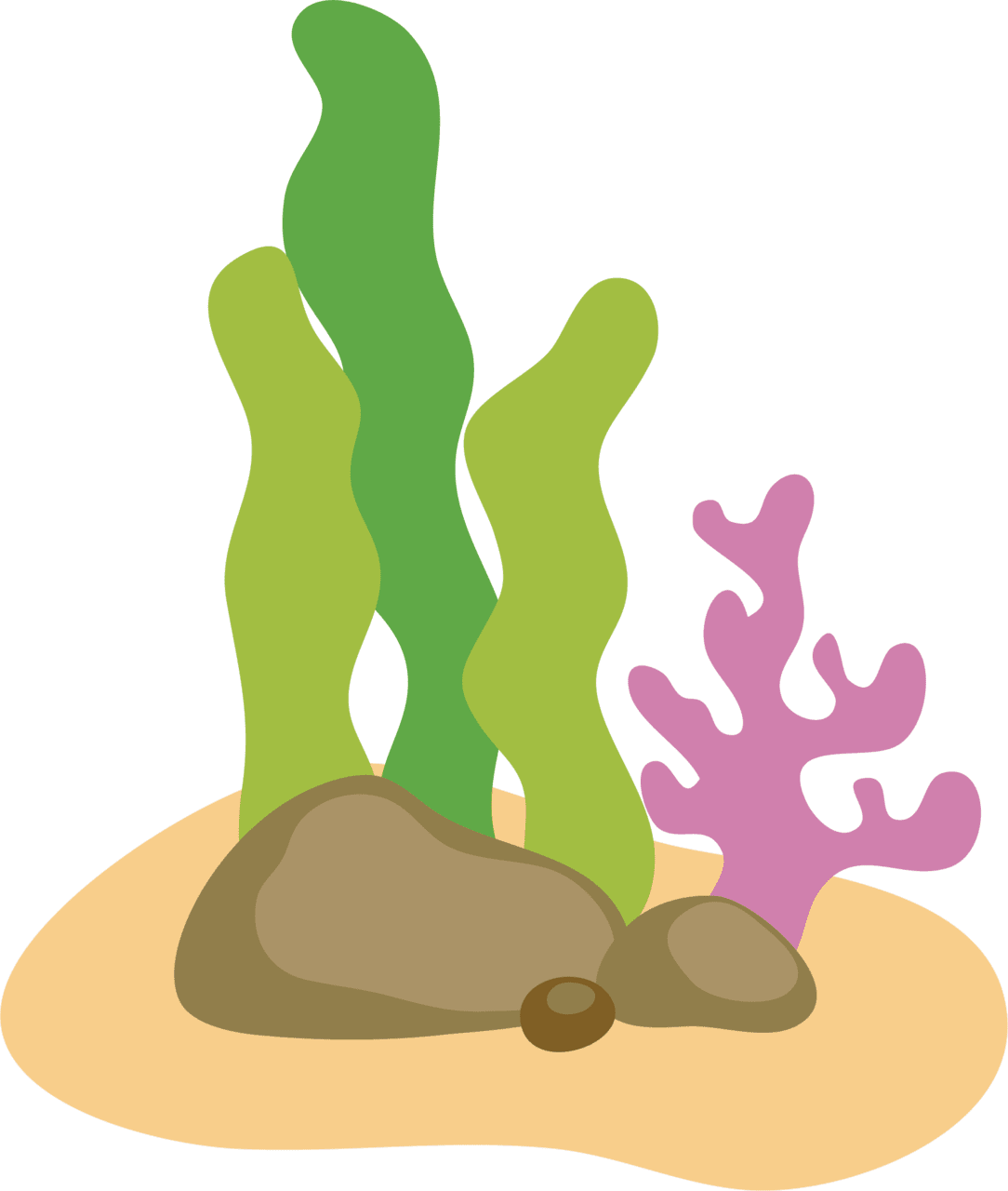 Euclidean vector algae edible seaweed cartoon clipart