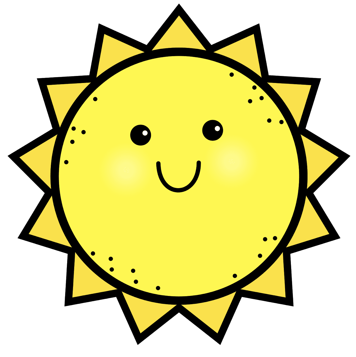 Sunlight pin page clipart free 3