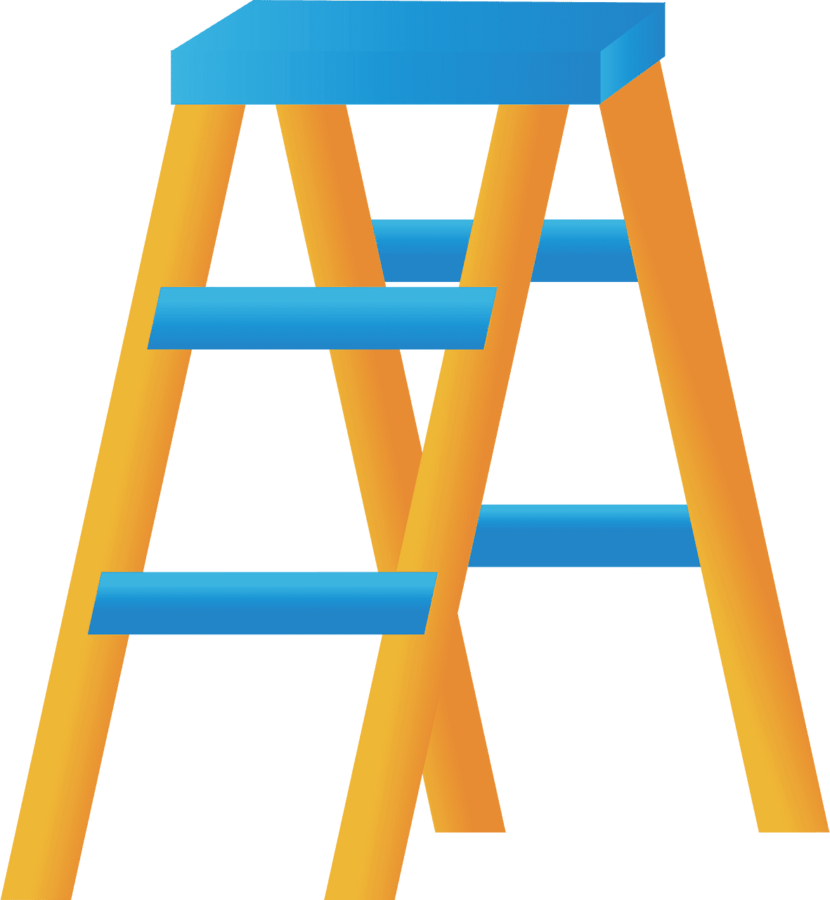 Step ladder vector clipart images 2