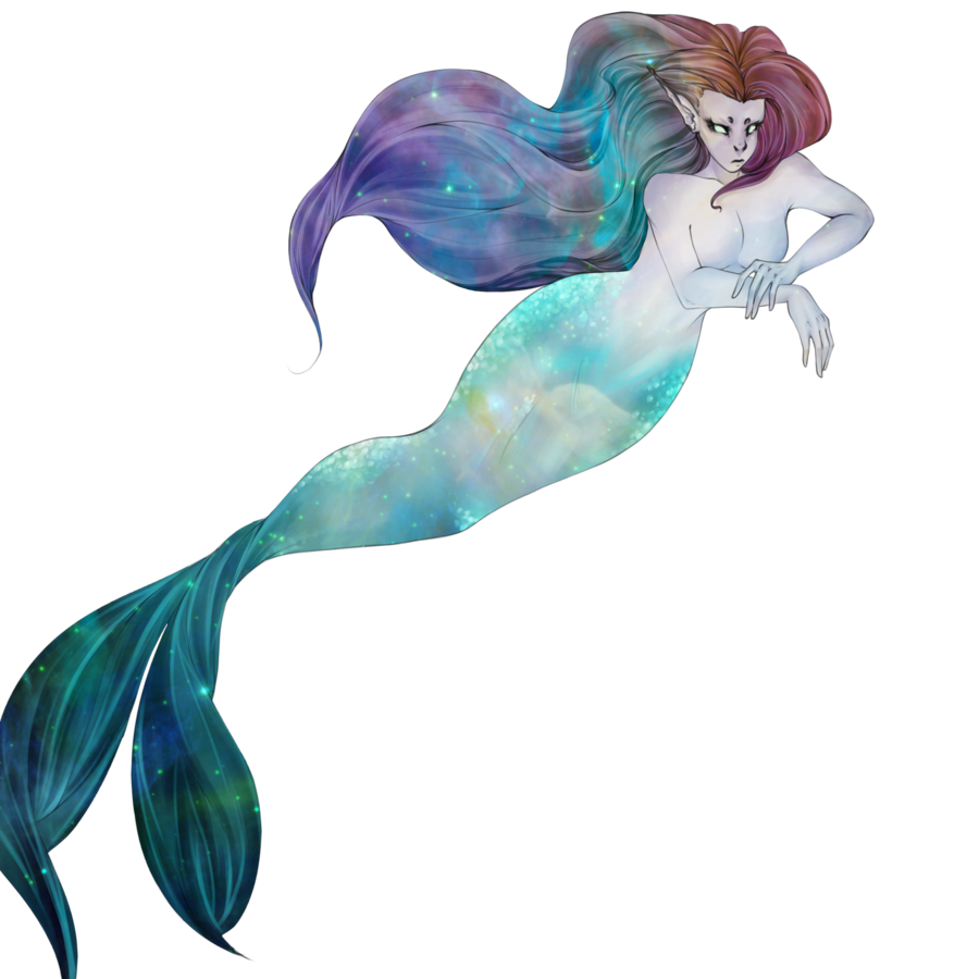 Mermaid tail space by erriapo deviantart clipart vector