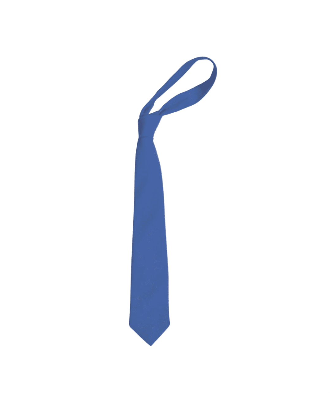 Plain sapphire school tie uniform club clipart photo