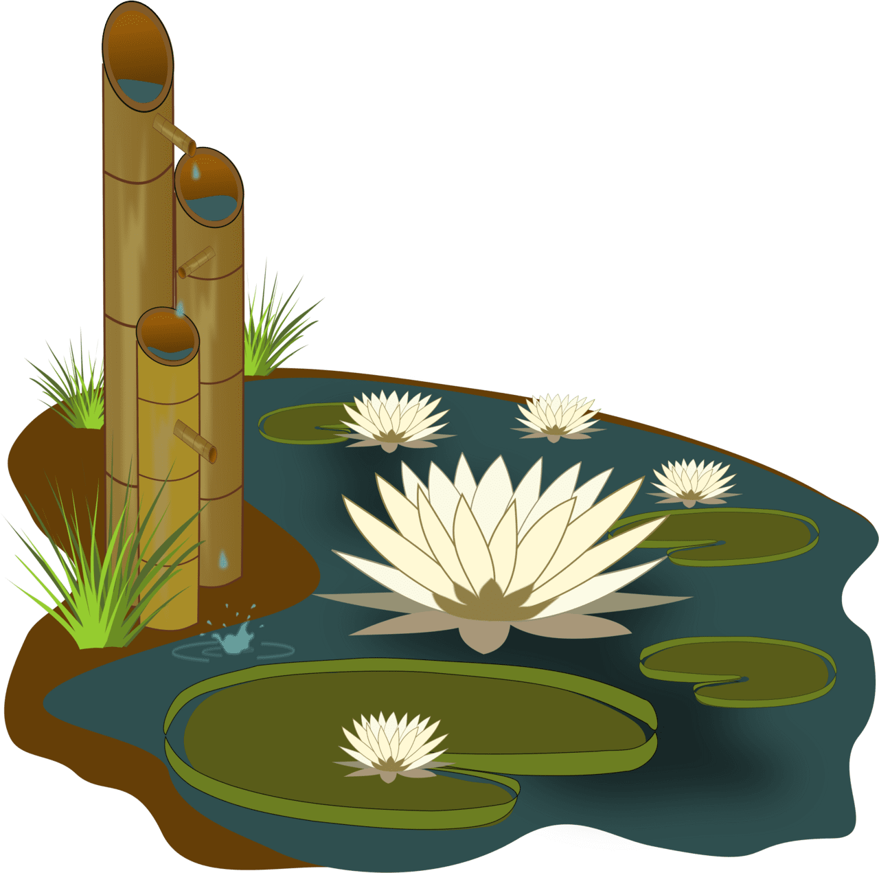 Lily pad clipart big pond vitoria regia full size image