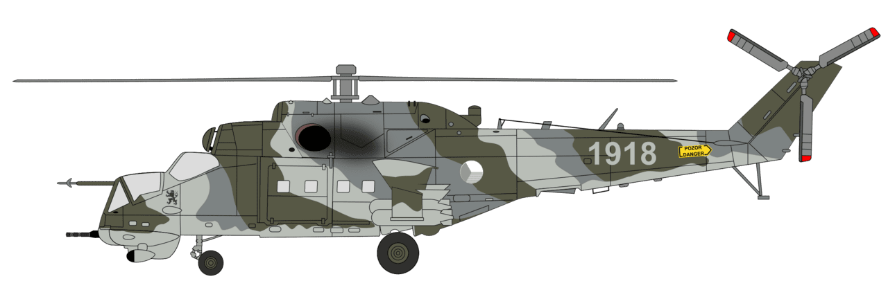 Helicopter mil mi czech air force camouflage clipart free