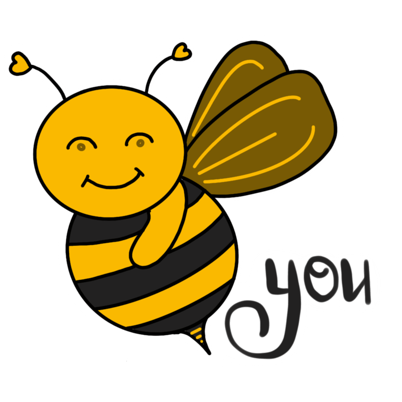 Honey bee page clipart vector