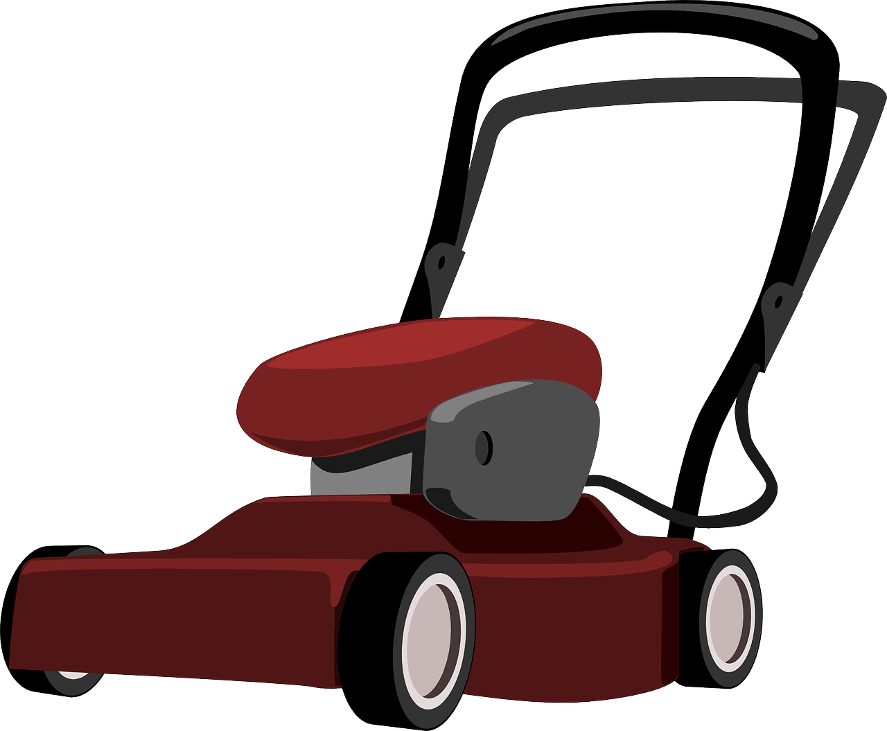 Lawn mower vector art graphics clipart