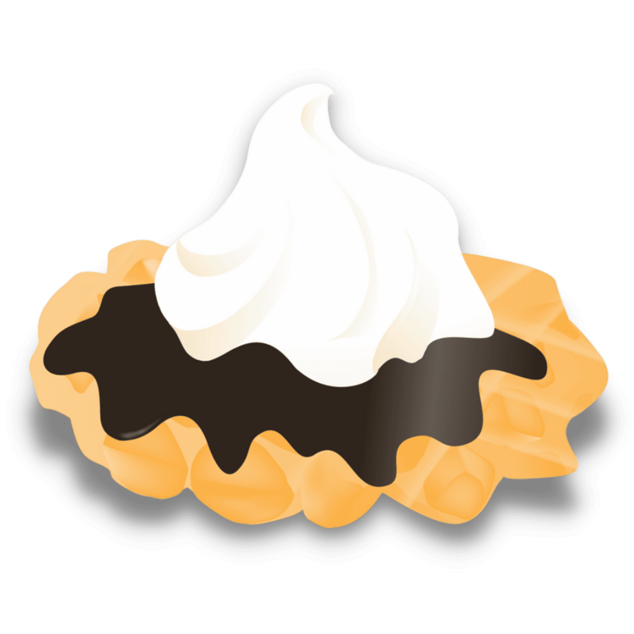 Belgium waffle clipart vector