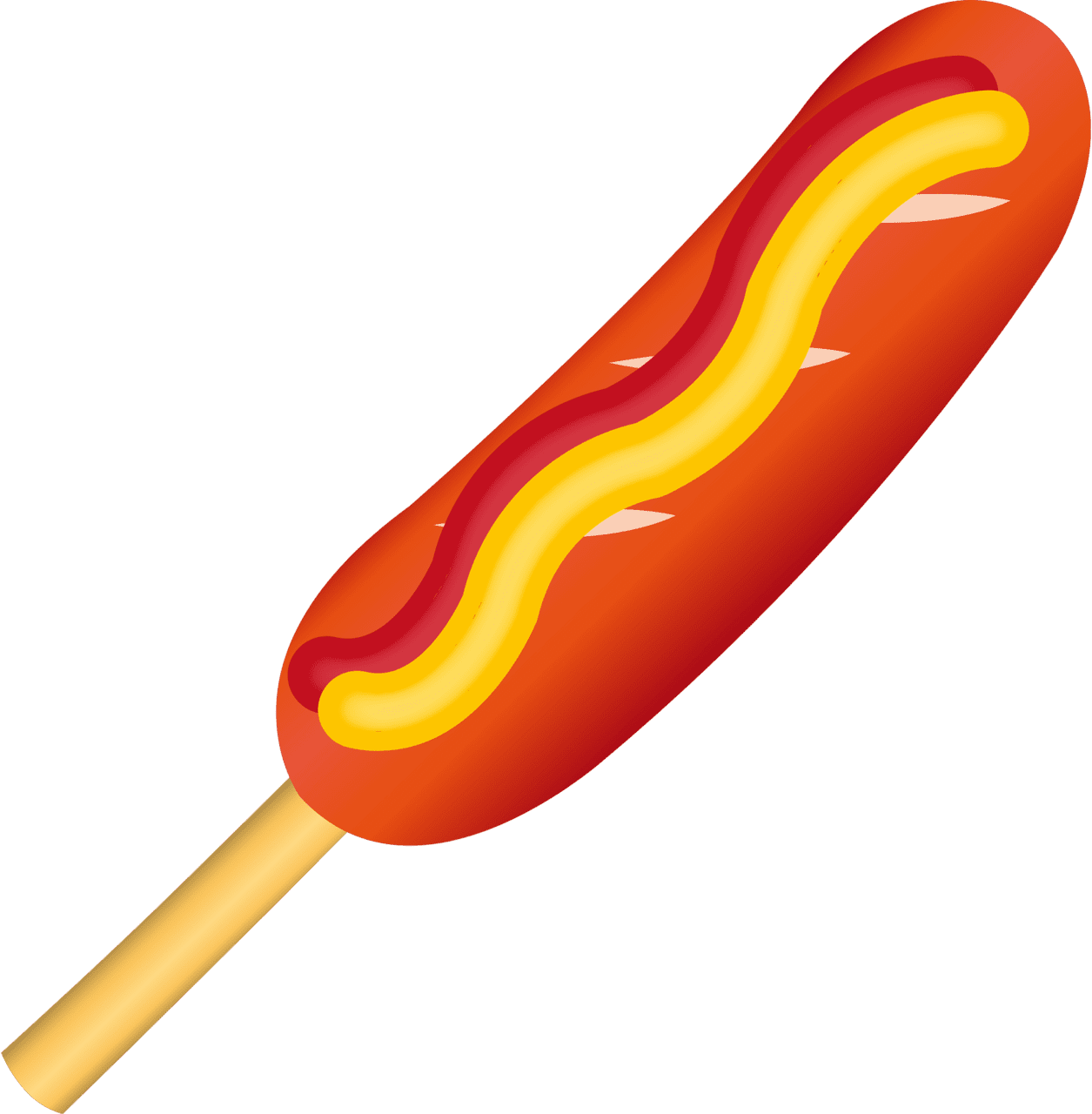 American hotdog vector clipart images