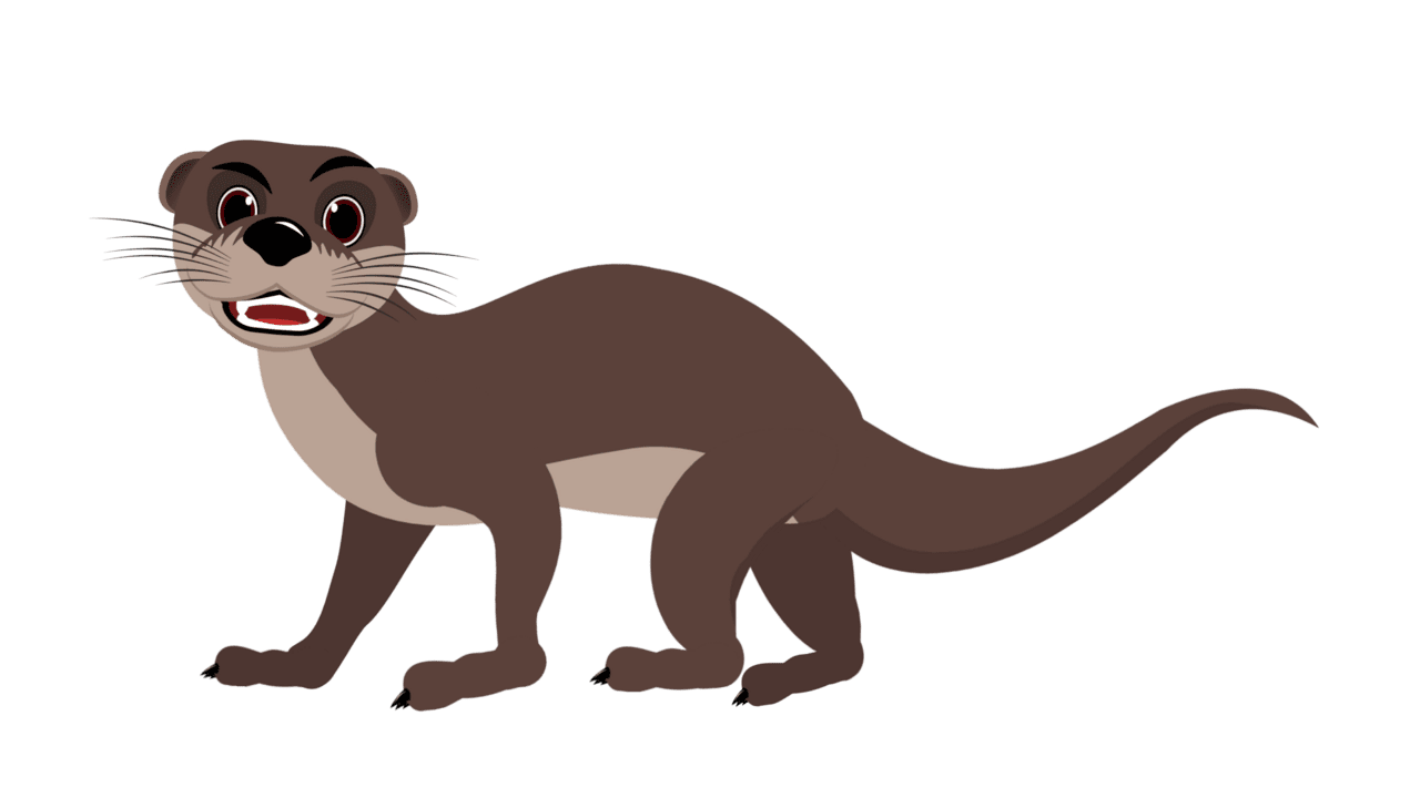 Cartoon river otter animator actor content store clipart clip art 2