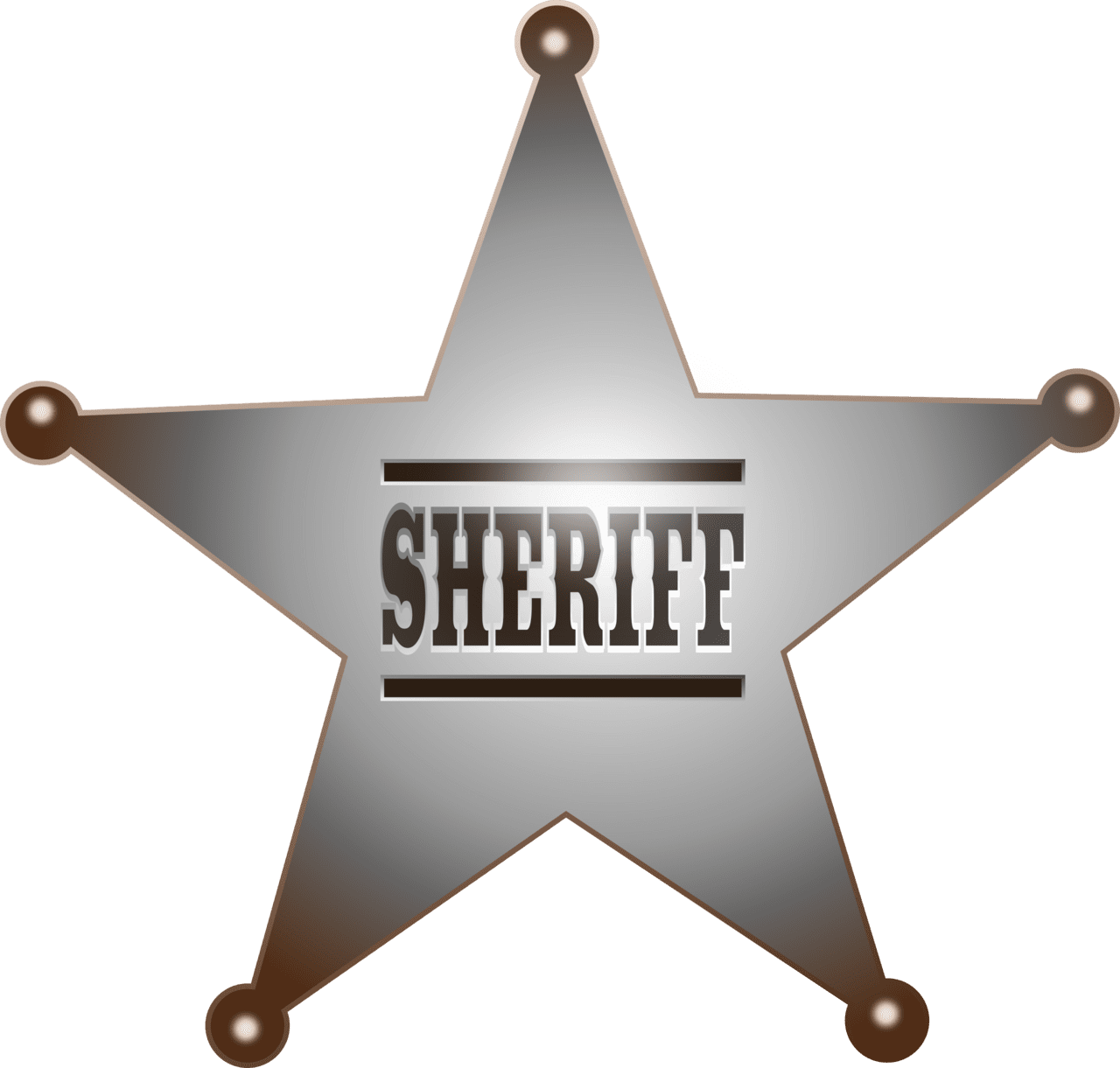 Police badge sheriff star clipart free