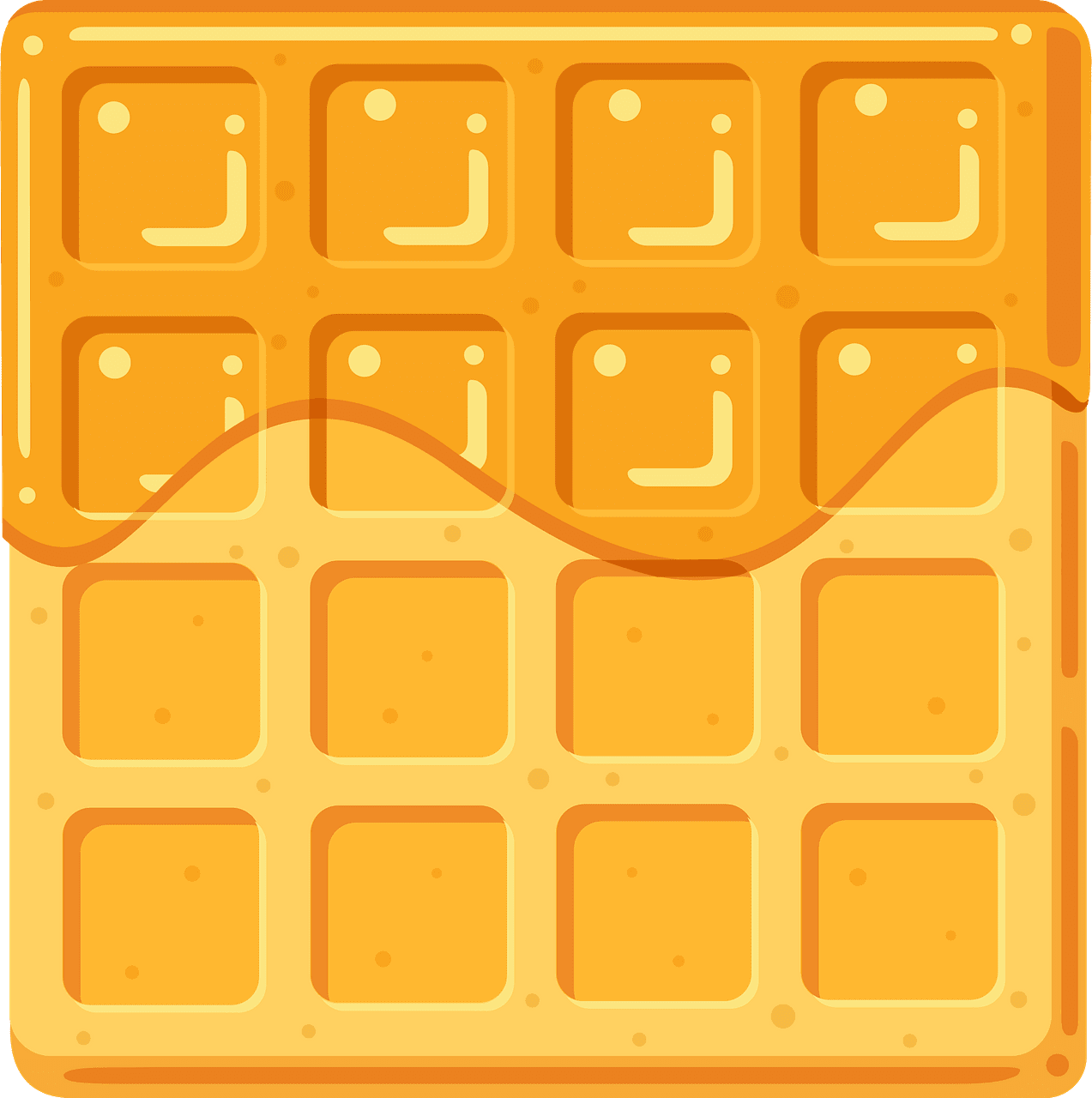 Waffle vector clipart images 7