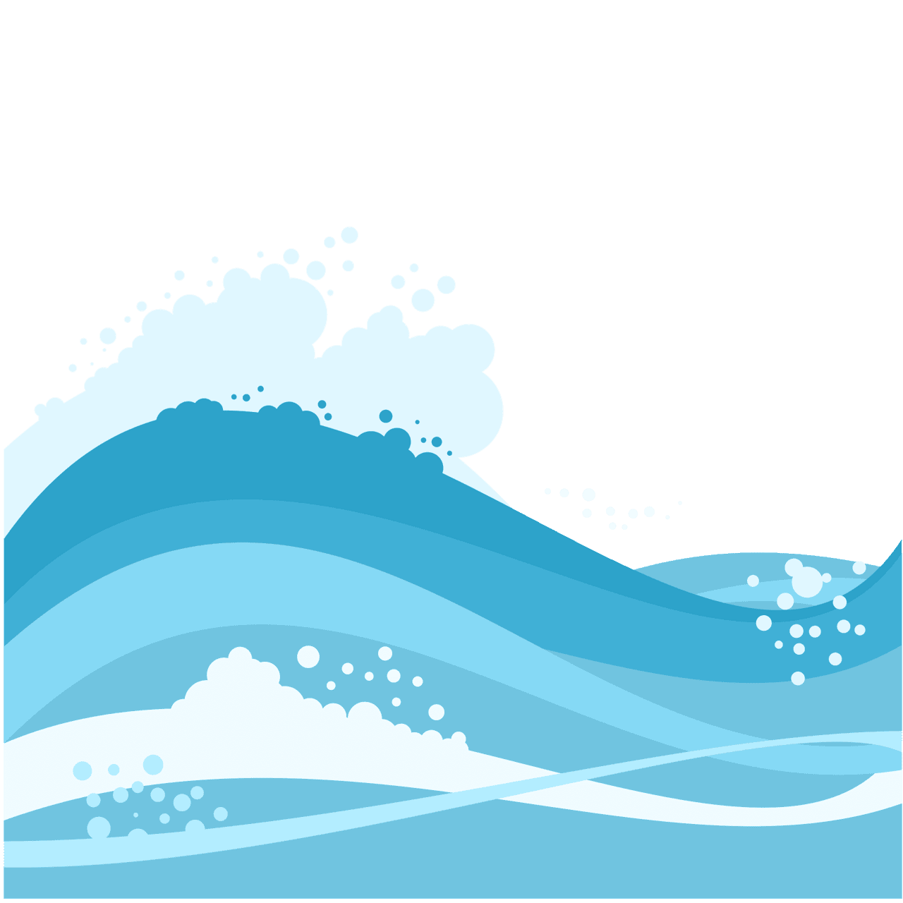 Ocean waves wave vector clipart images