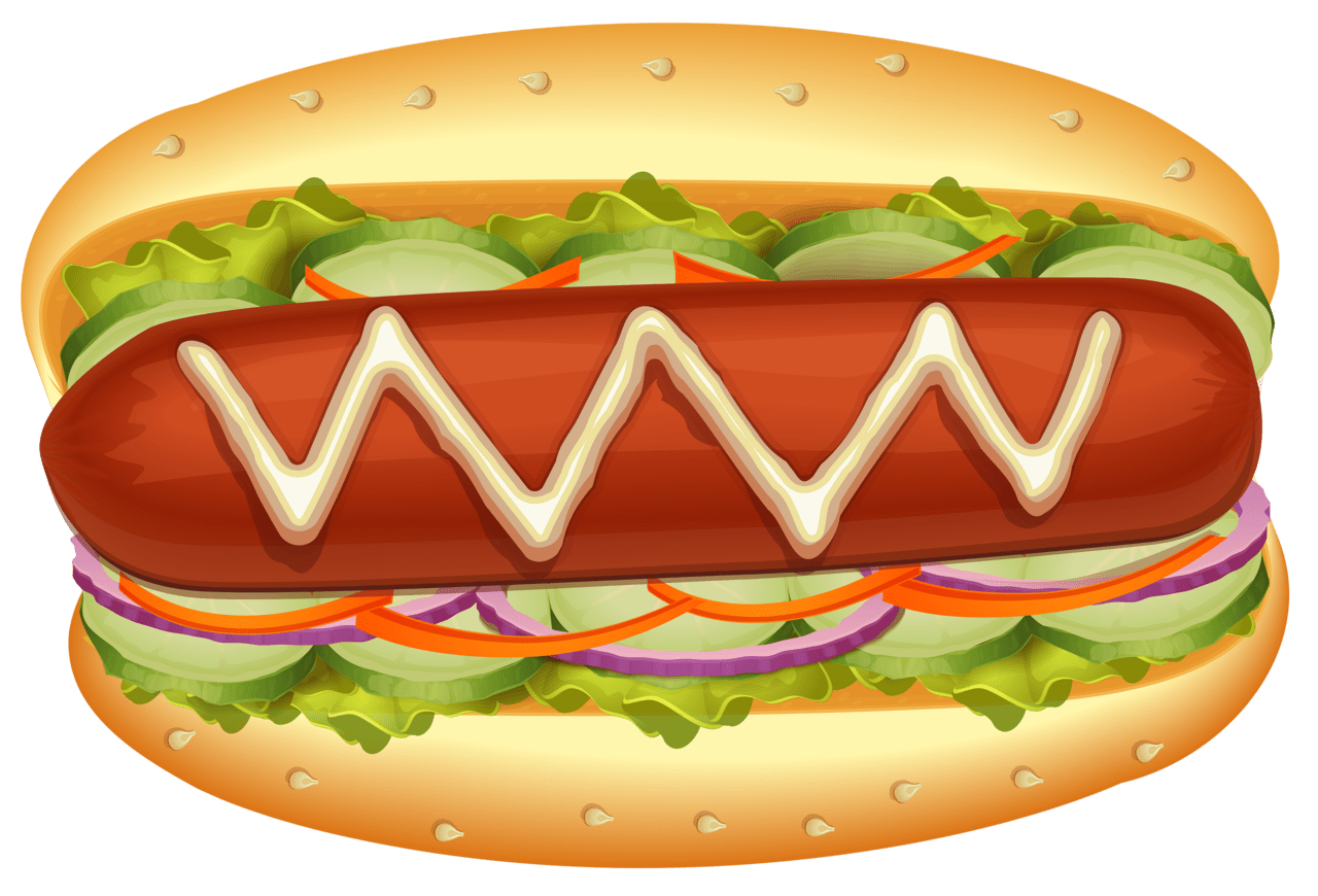 Hotdog pin page clipart logo