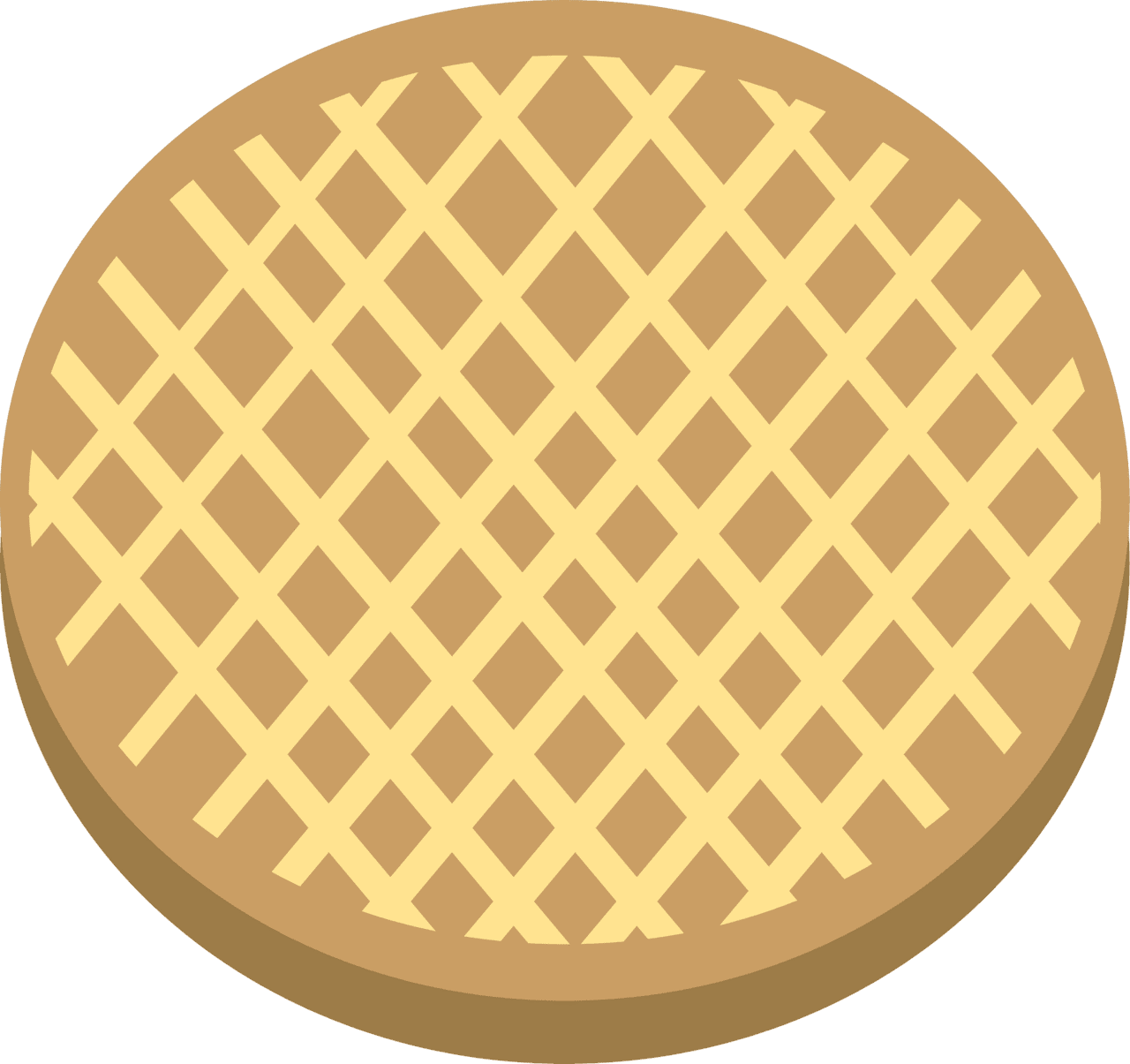 Waffle vector clipart images 4