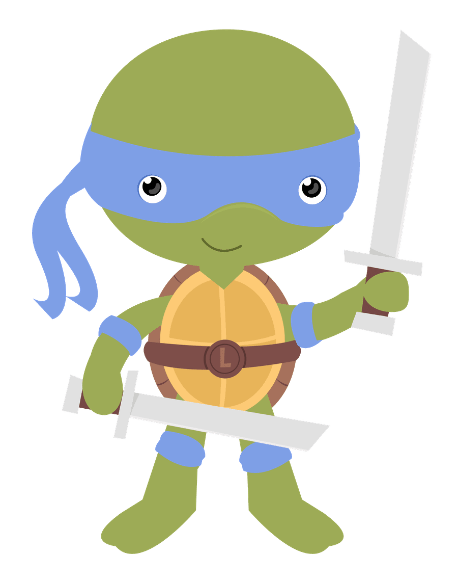 Ninja turtles minus say hello tartarugas ninjas festa clipart background