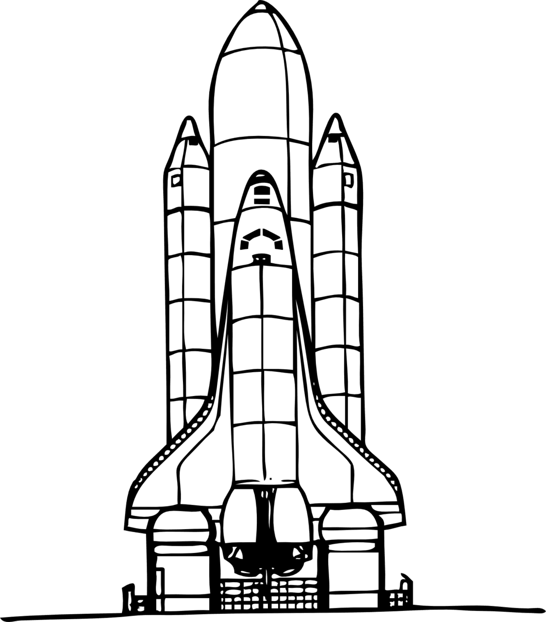 Spaceship pin page clipart logo 2