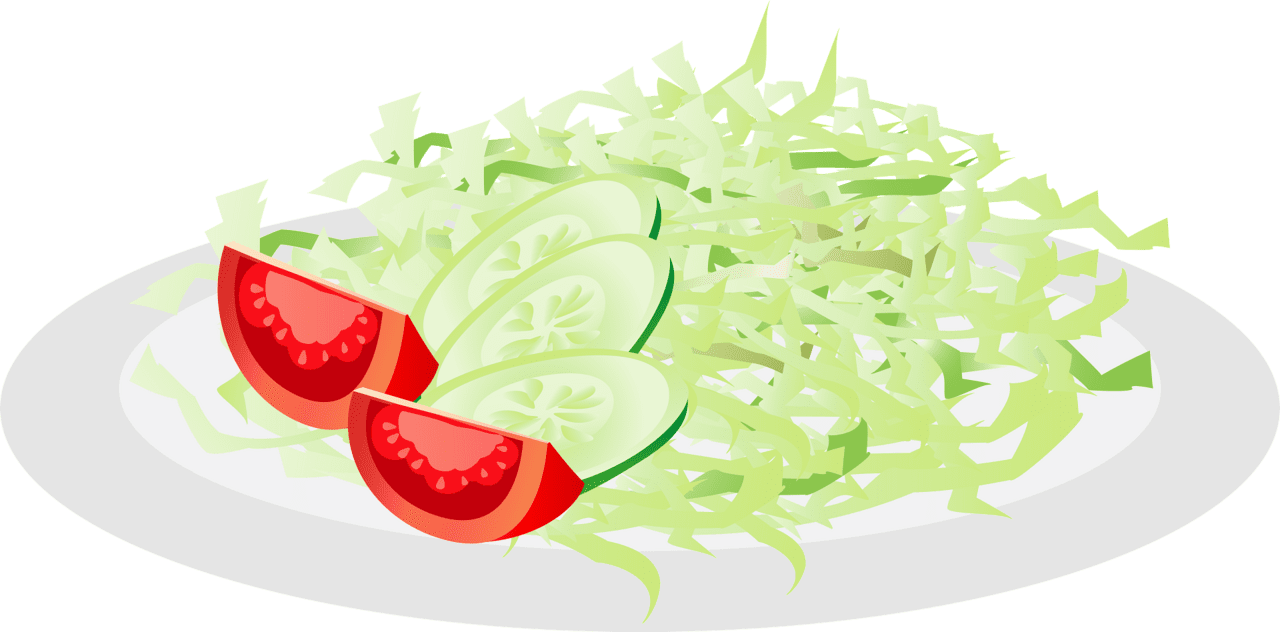 Salad vegetables vector clipart images 2