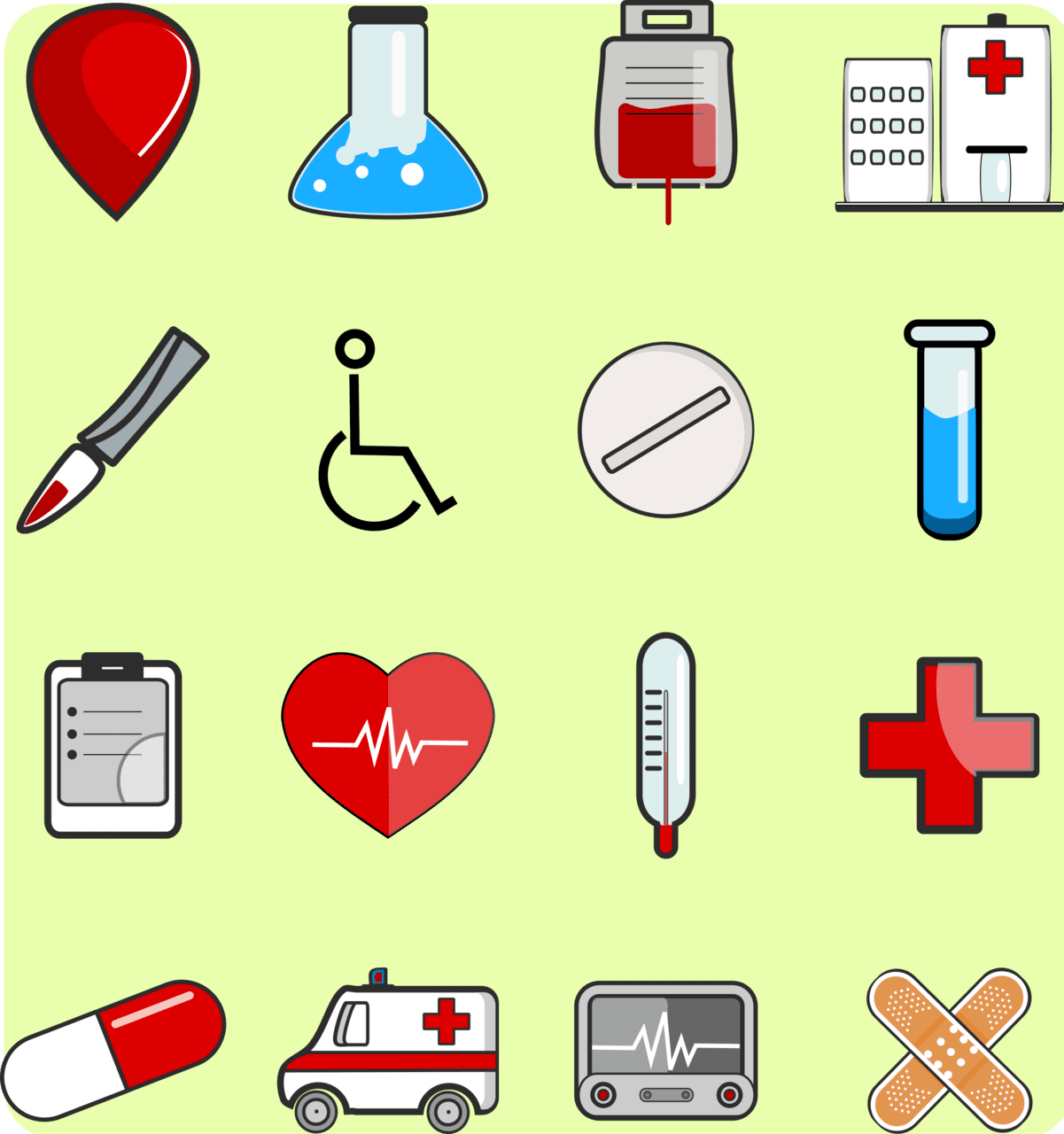 Medical package clipart free