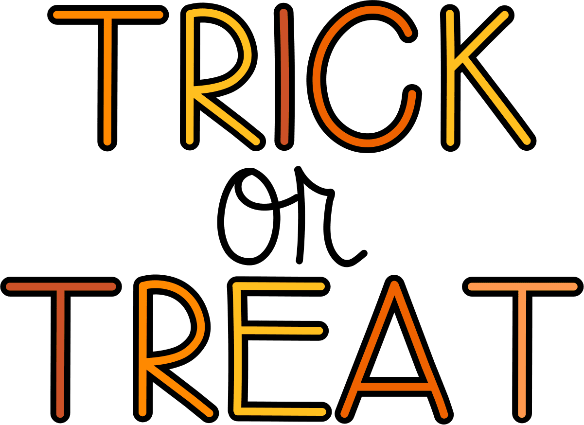 Trunk or treat trick cute clipart photo