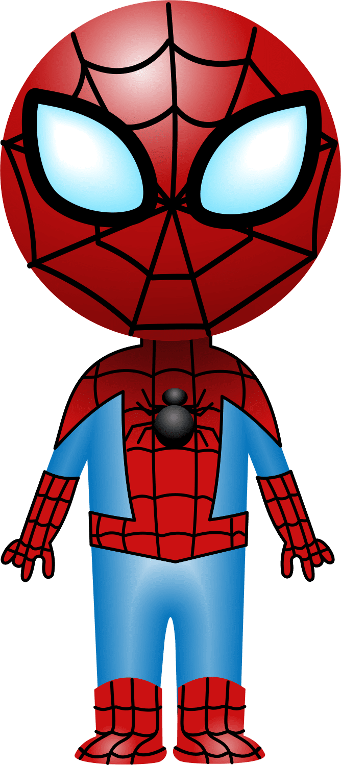 Spider man pin page clipart picture 2