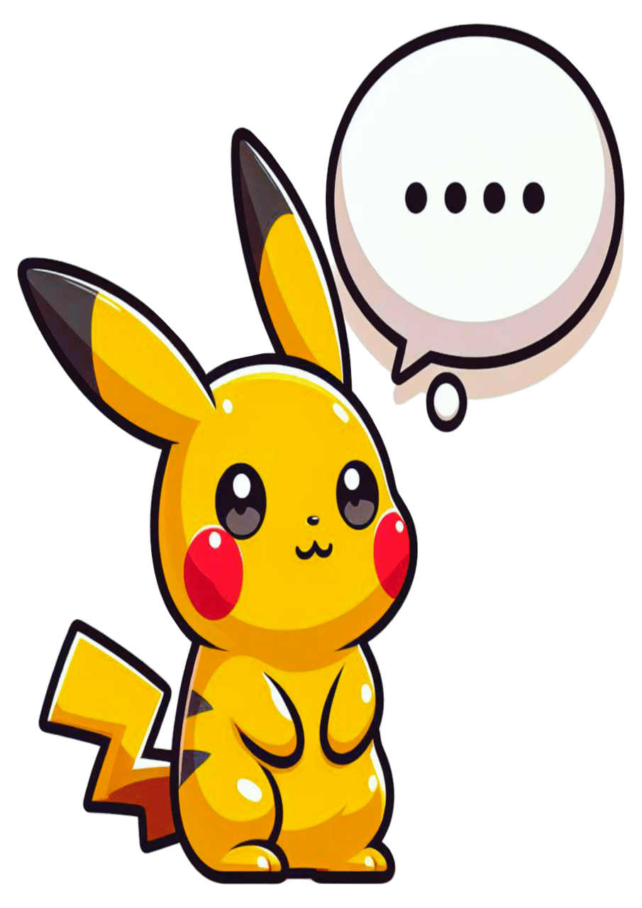 Pok mon pikachu childish drawing anime clipart background