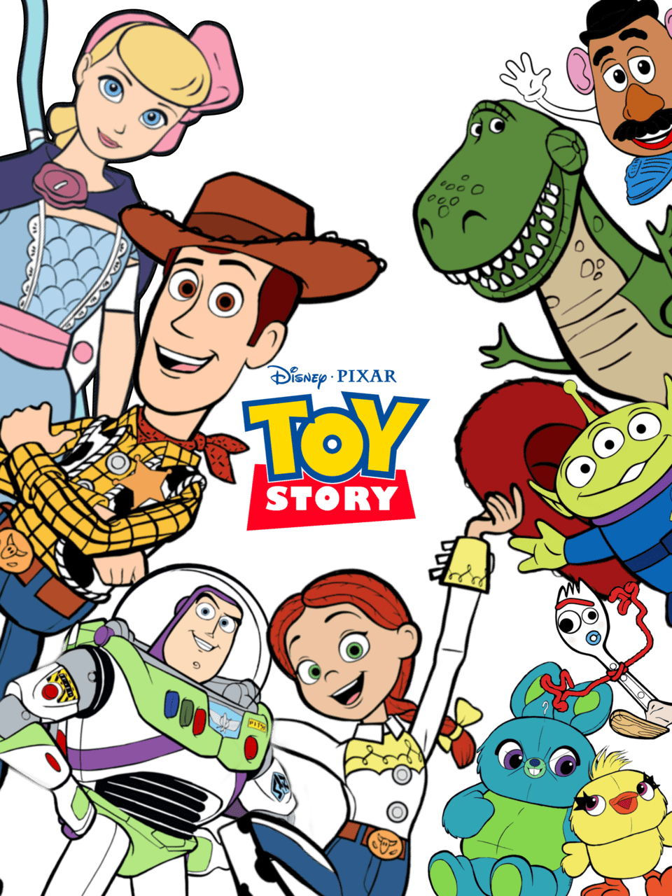 Imagen para estampado de toy story clipart