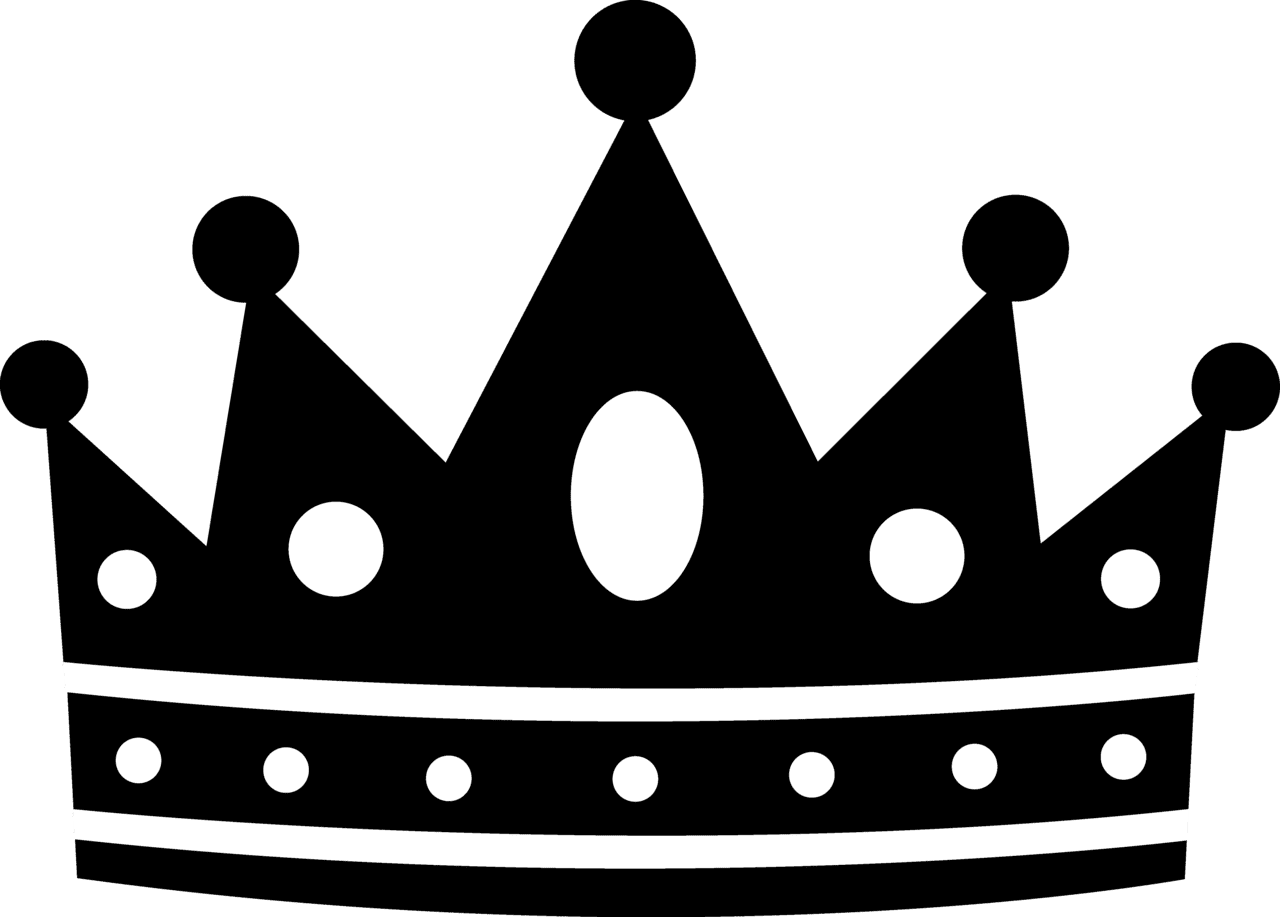 King crown clipart black and white photo