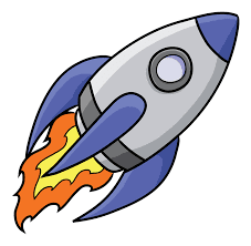 Spaceship pin page clipart photo