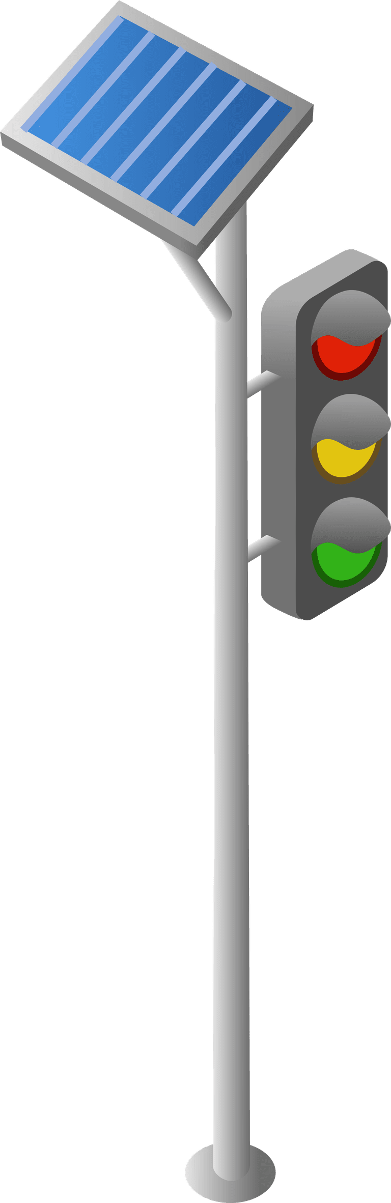 Stoplight notice board city traffic street ve vector clipart