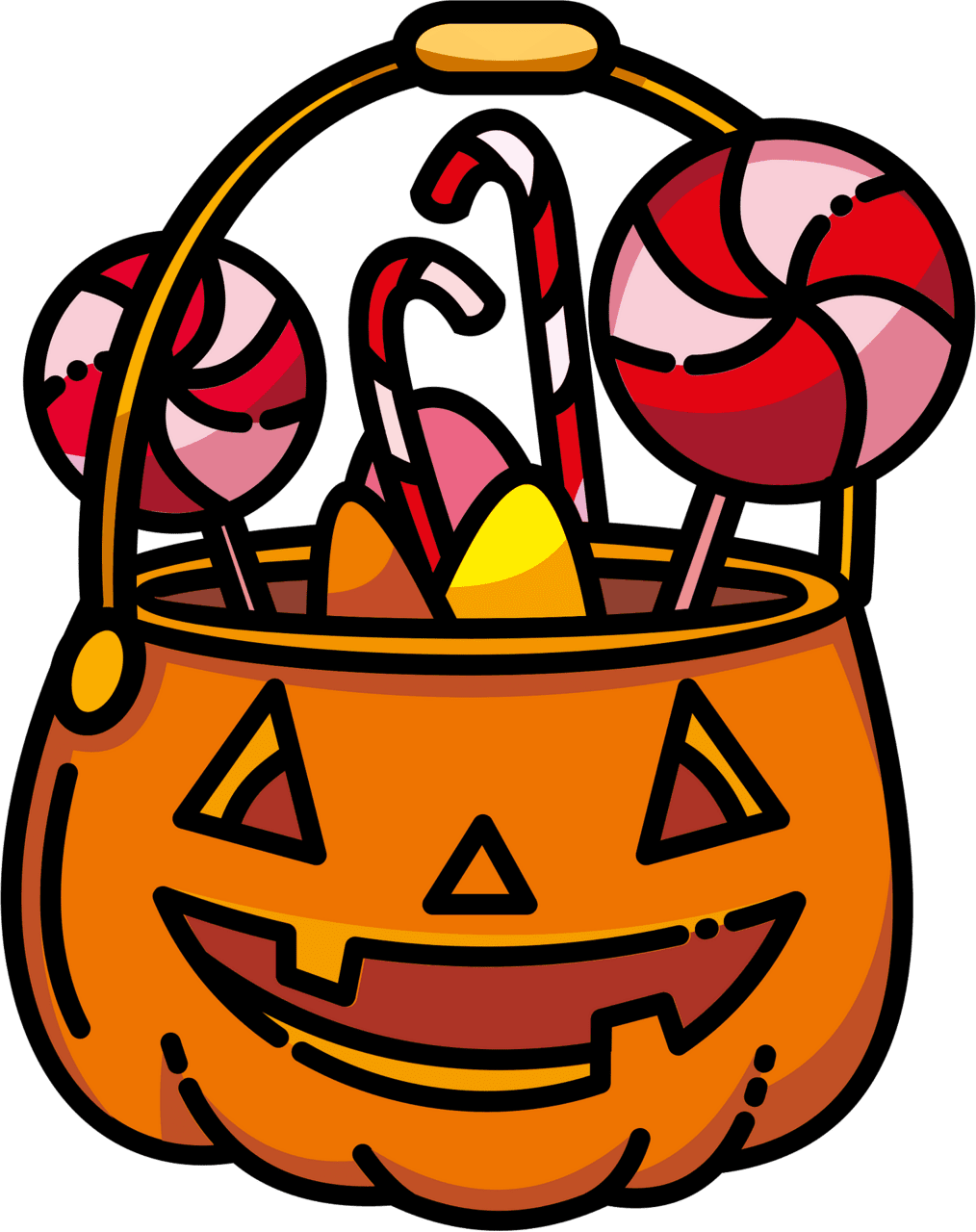 Trunk or treat halloween candy vector clipart images
