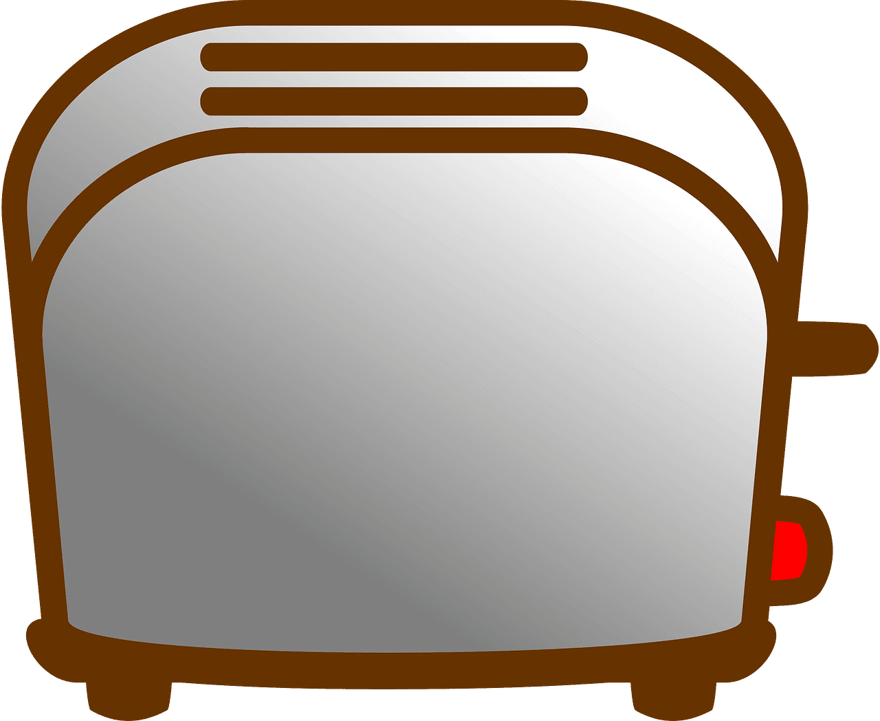 Grey toaster vector clipart images