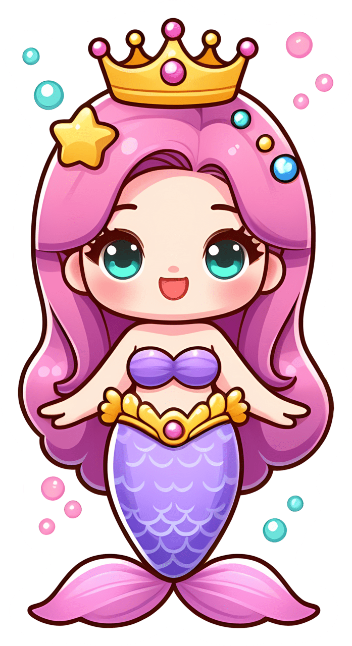 Mermaid tail best magical stickers clipart logo