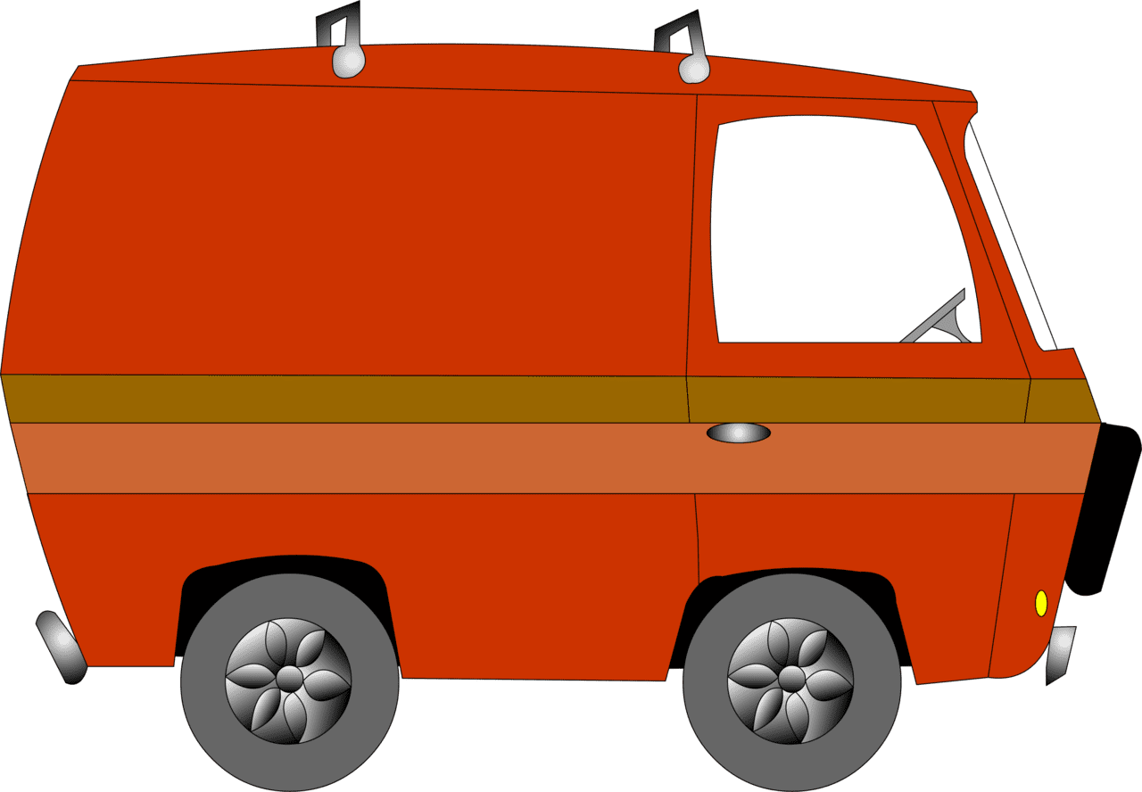 Van vector clipart images 6