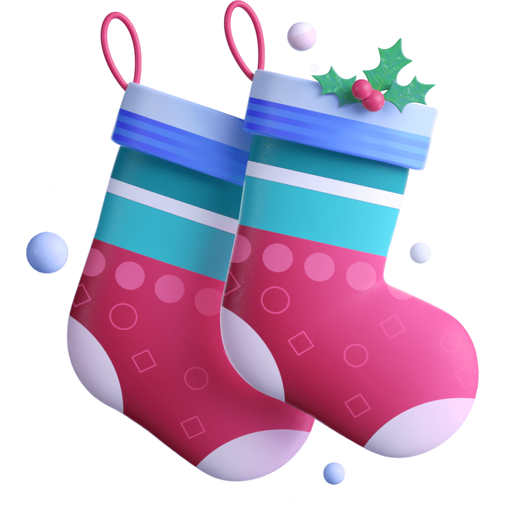 Sock christmas clipart logo