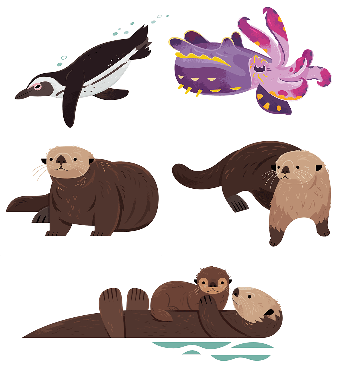 Otter monterey bay aquarium clipart transparent