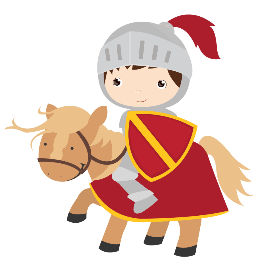 Knight pin page clipart logo