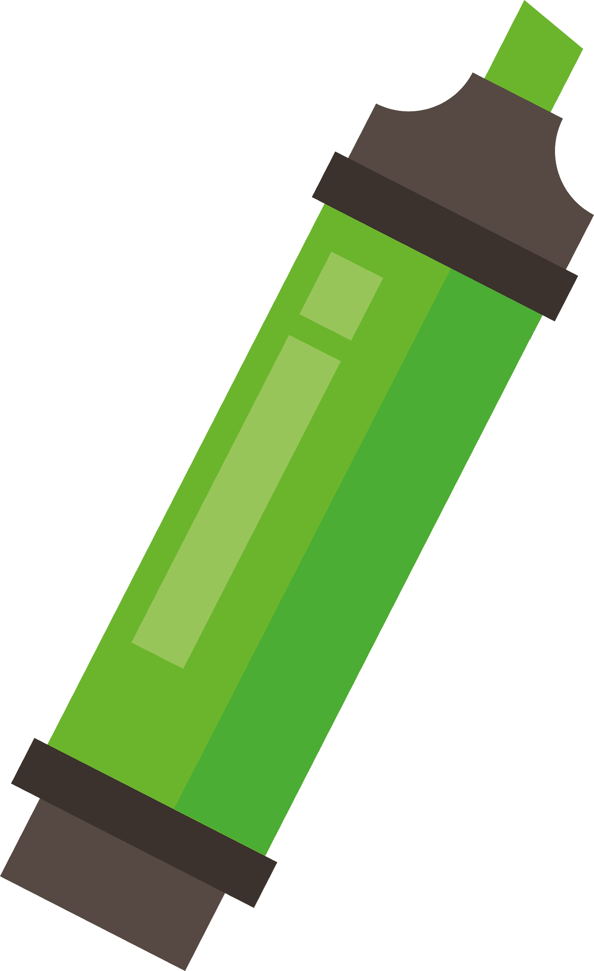 Marker green vector clipart images