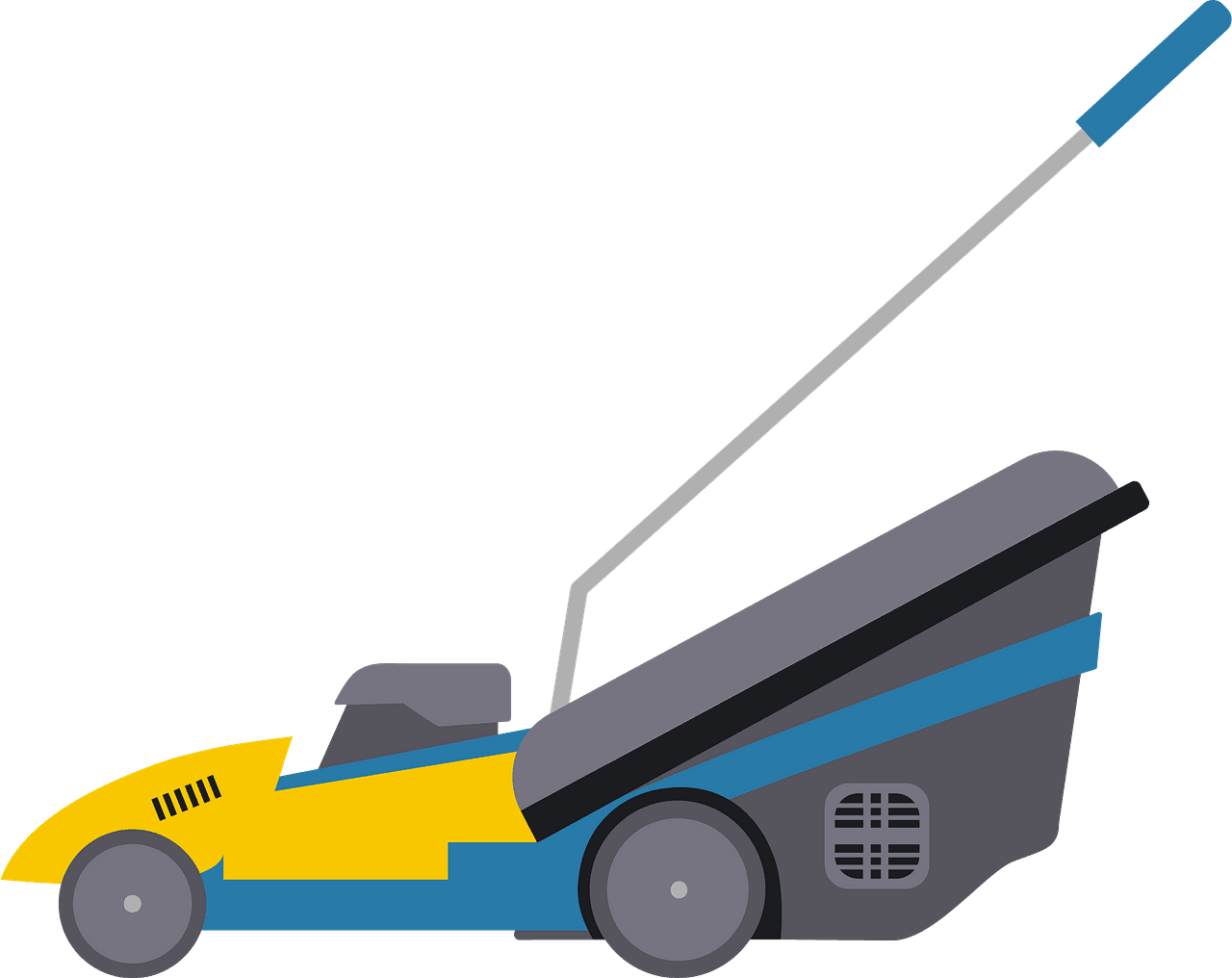 Lawn mower vector clipart images 7