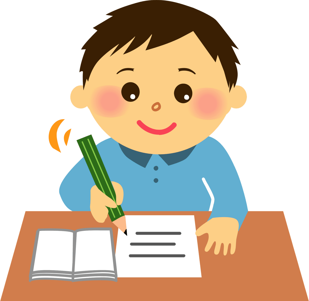 Boy is study ing vector clipart images