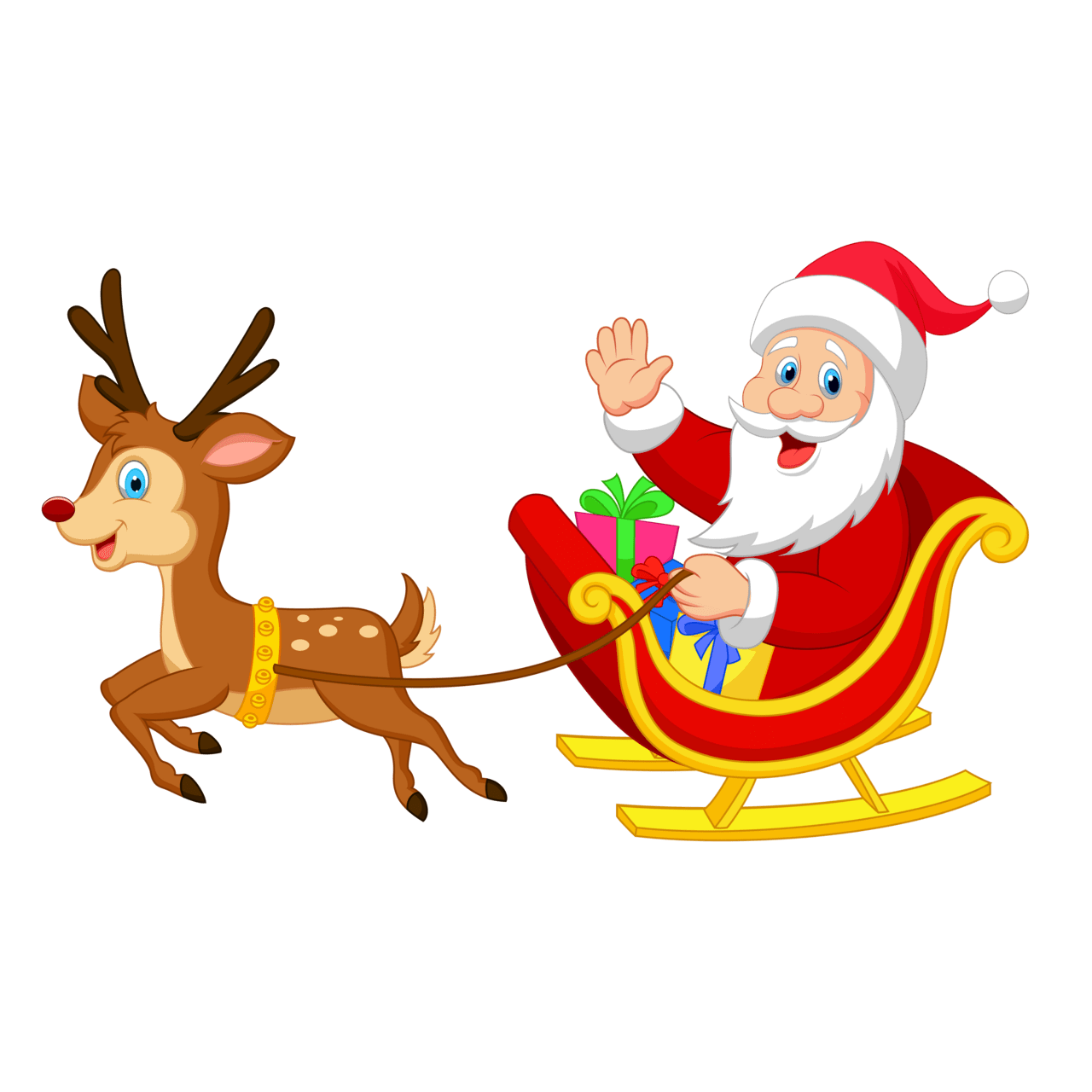 Santa sleigh images hd photo clipart