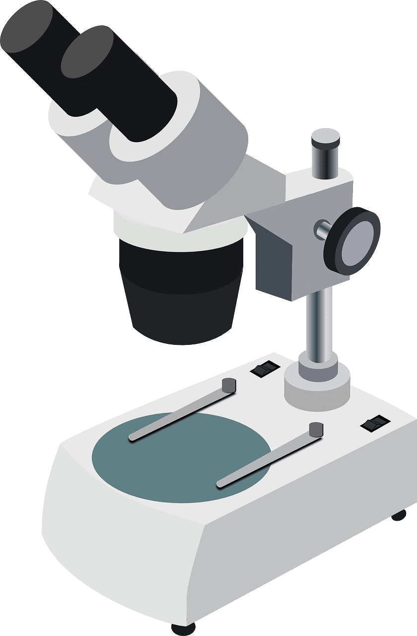 Microscope vector art graphics clipart