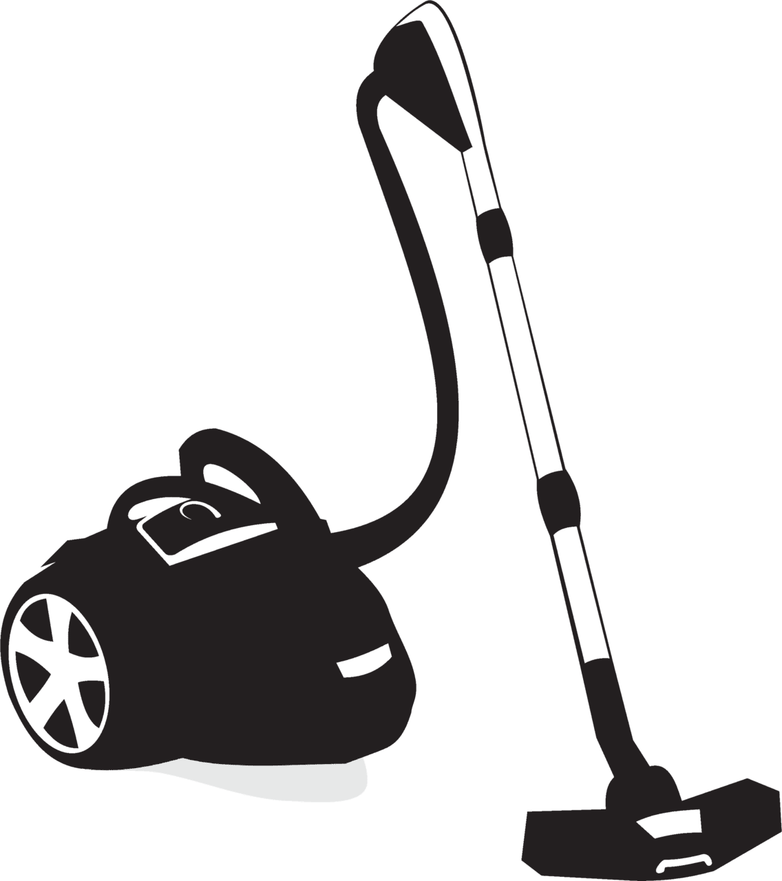 Vacuum cleaner logo clipart