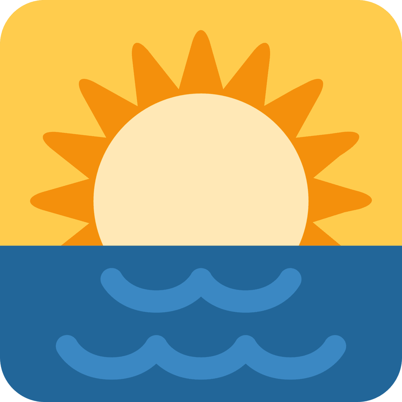 Sunrise emoji for clipart transparent