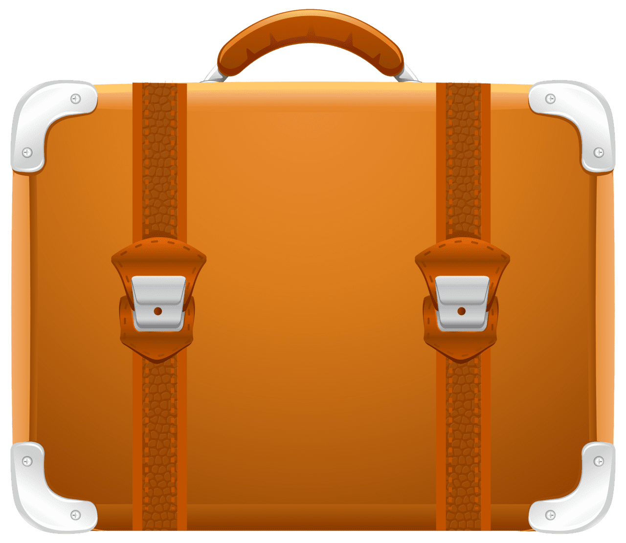 Luggage suitcase brown clipart free